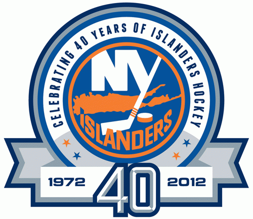 New York Islanders 2011 12 Anniversary Logo iron on paper